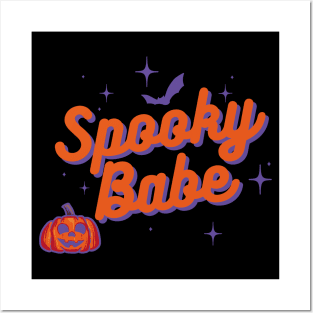 Cute Kawaii Spooky Babe Womens Halloween Outfit Posters and Art